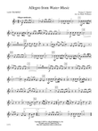 Allegro from Water Music: 1st B-flat Trumpet mini preview