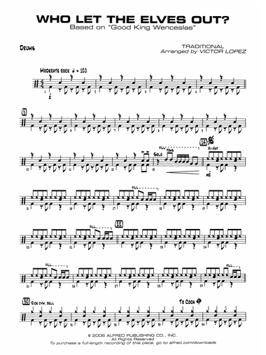 Who Let the Elves Out?: Drums
