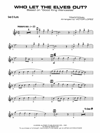Who Let the Elves Out?: 2nd Flute