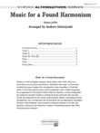 Music for a Found Harmonium: Score