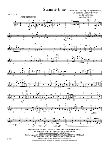 Summertime: 1st Violin