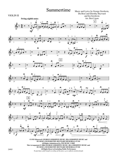 Summertime: 2nd Violin