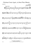 Christmas Comes Again ... in About Three Minutes: 2nd Violin