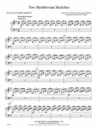 Two Beethovian Sketches: Piano Accompaniment