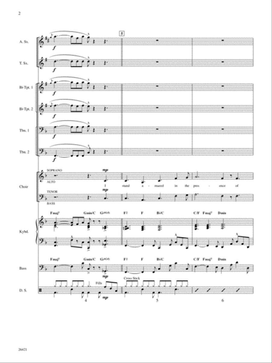My Savior's Love: Score Choir scores gallery preview page 2