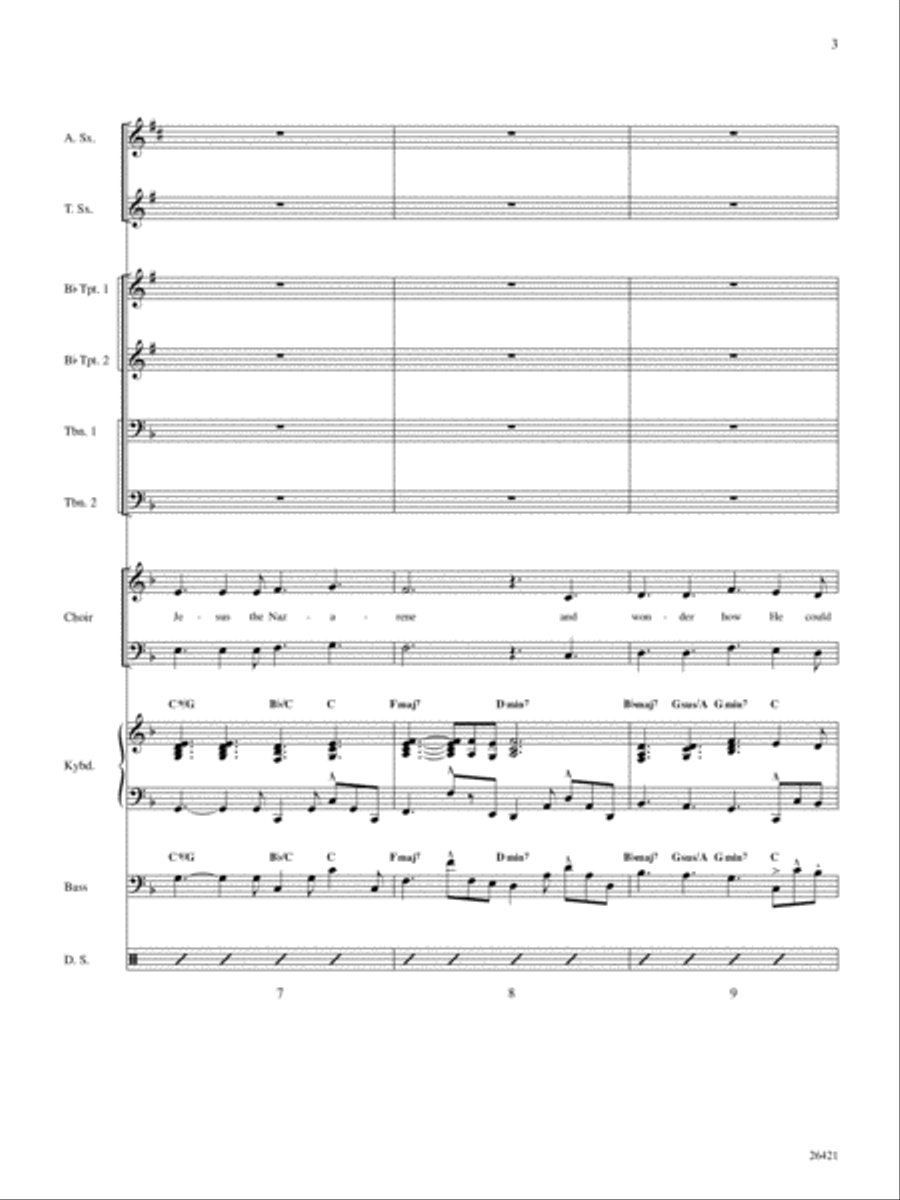 My Savior's Love: Score Choir scores gallery preview page 3