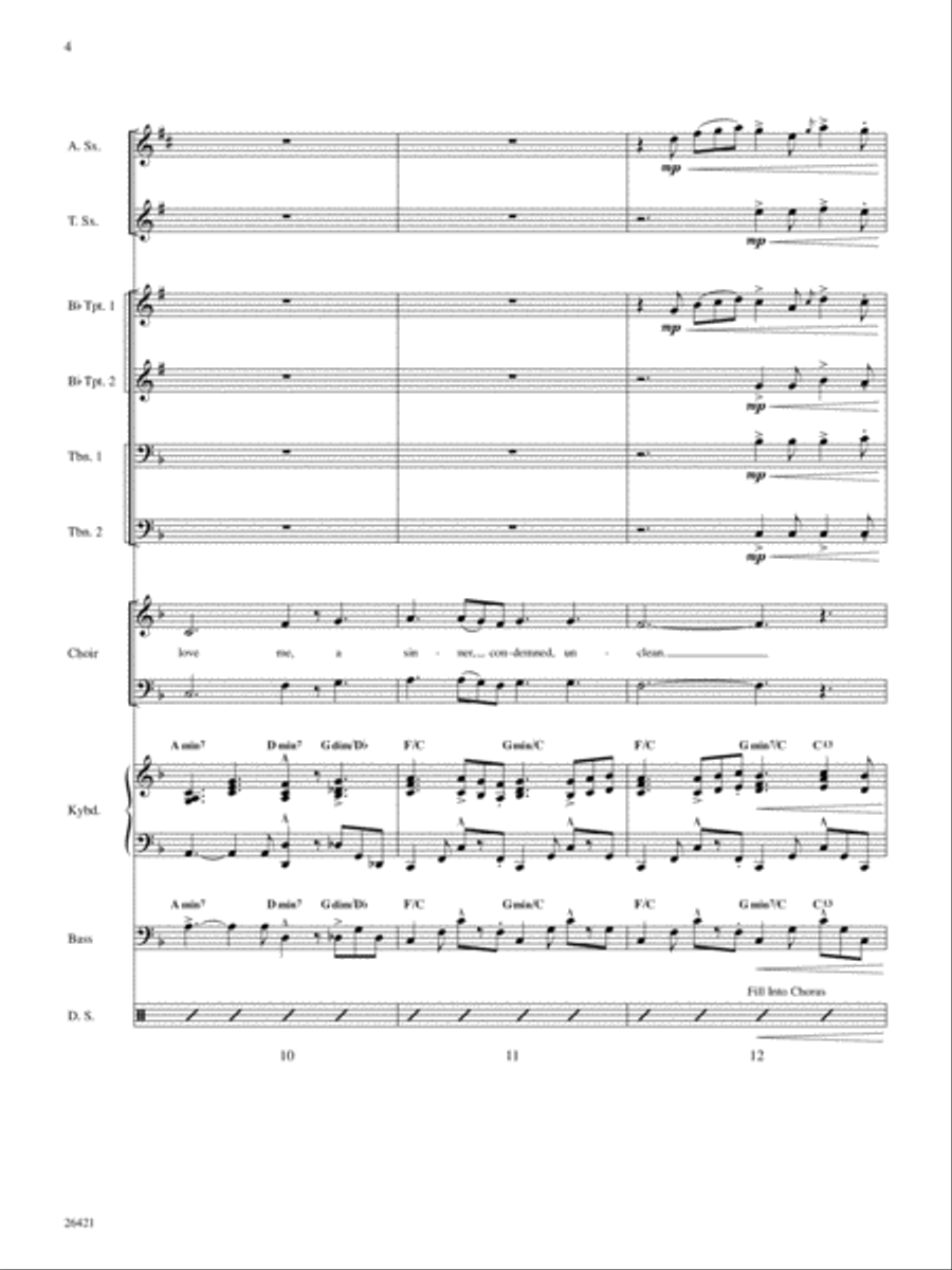 My Savior's Love: Score Choir scores gallery preview page 4