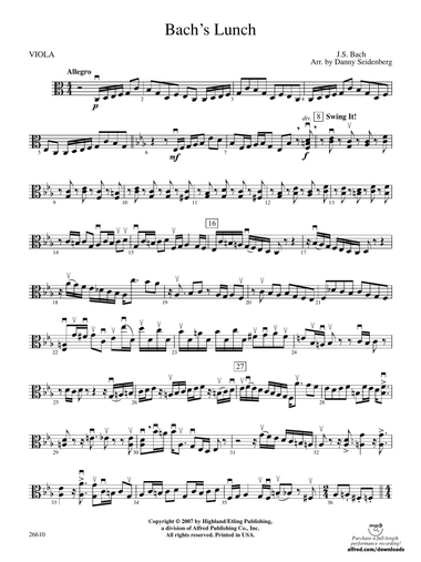 Bach's Lunch: Viola