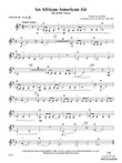 An African-American Air: 3rd Violin (Viola [TC])