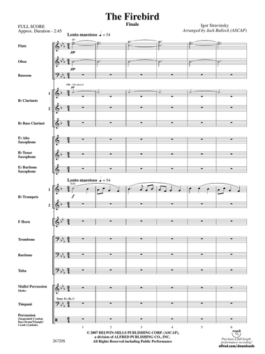 The Firebird: Score