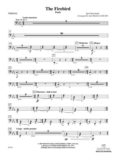 The Firebird: Timpani