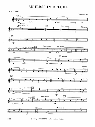 An Irish Interlude: 1st B-flat Cornet