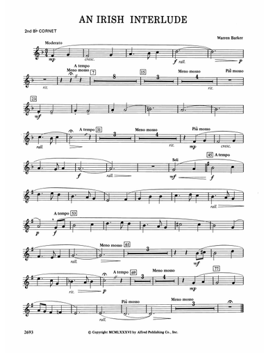 An Irish Interlude: 2nd B-flat Cornet