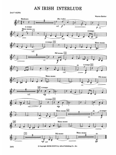 An Irish Interlude: 2nd F Horn