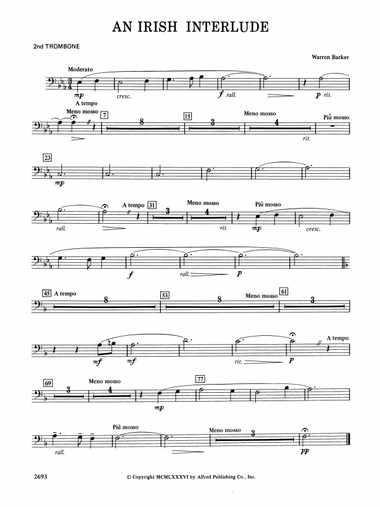 An Irish Interlude: 2nd Trombone