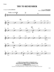 Try to Remember (from The Fantasticks): Guitar