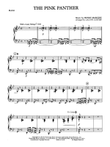 The Pink Panther: Piano Accompaniment