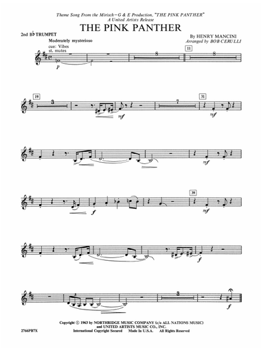 The Pink Panther: 2nd B-flat Trumpet