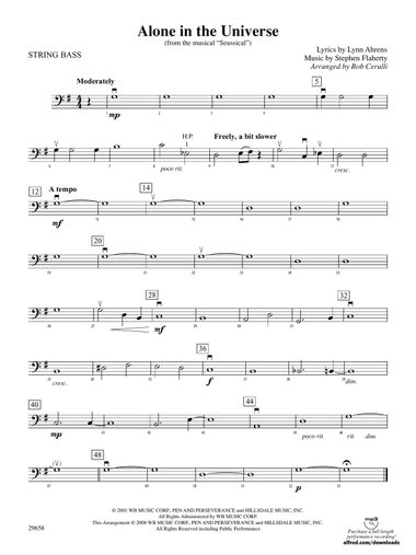 Alone in the Universe (from Seussical the Musical): String Bass