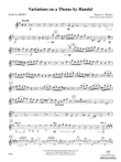 Variations on a Theme by Handel: 1st B-flat Clarinet