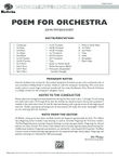 Poem for Orchestra: Score
