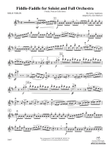 Fiddle-Faddle for Soloist and Full Orchestra: Solo Violin