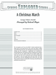 A Christmas March: Score