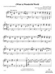 (What A) Wonderful World: Piano Accompaniment