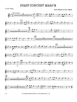 First Concert March: Flute