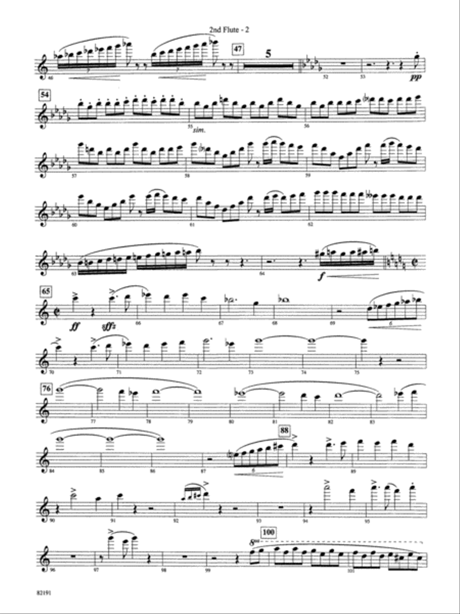 American Salute (based on When Johnny Comes Marching Home): 2nd Flute by Morton Gould Concert Band - Digital Sheet Music page 2