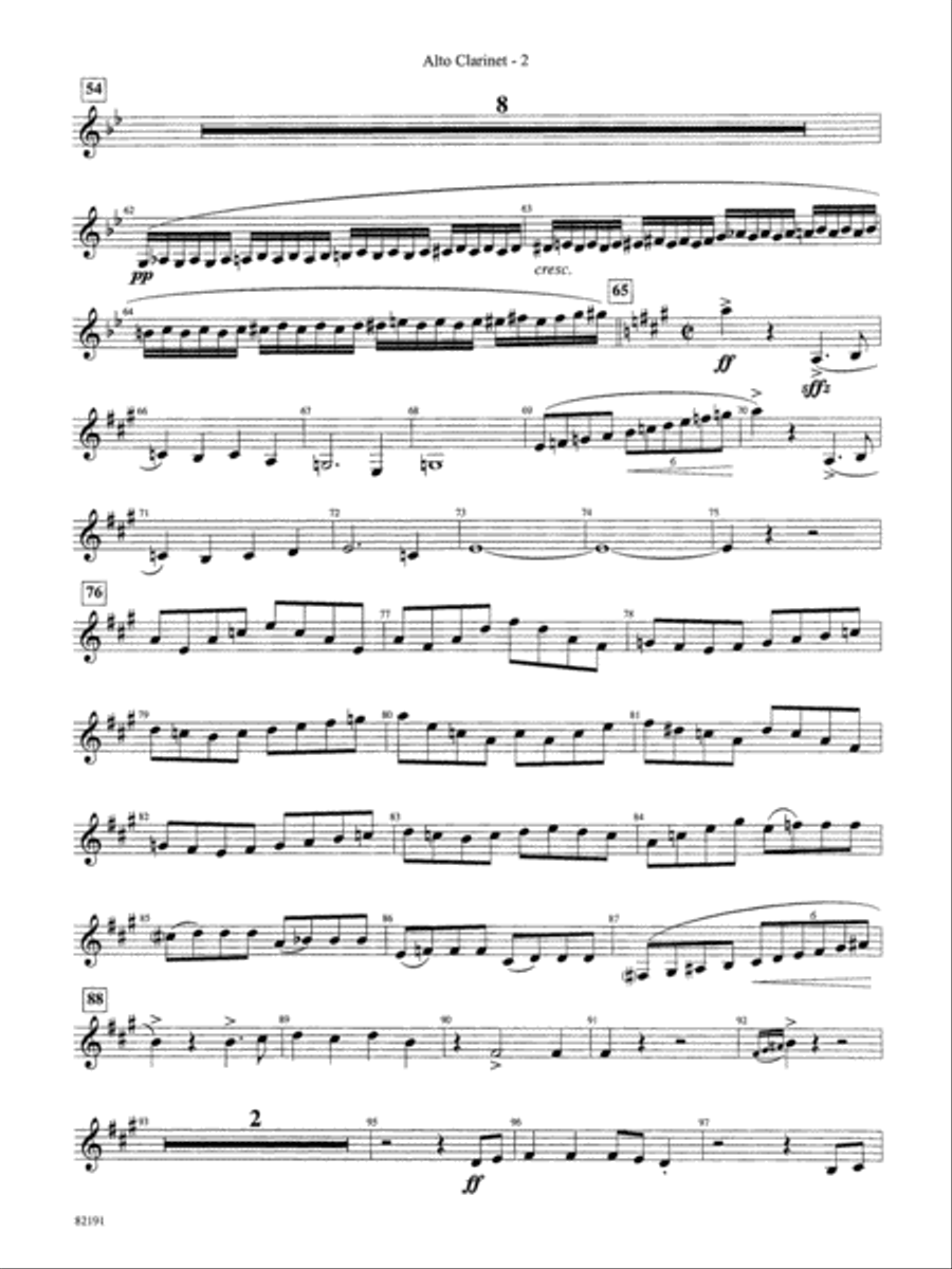 American Salute (based on When Johnny Comes Marching Home): E-flat Alto Clarinet by Morton Gould Concert Band - Digital Sheet Music page 2