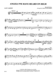 Angels We Have Heard on High: 1st B-flat Clarinet mini preview