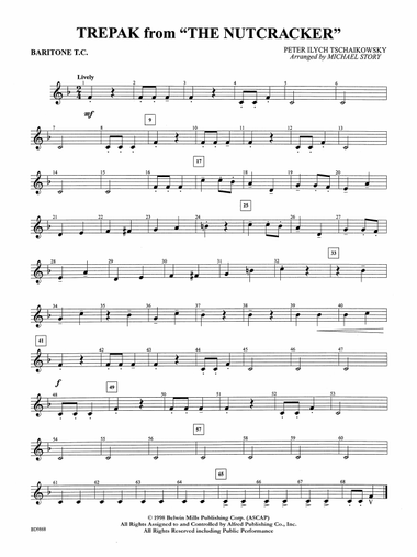 Trepak from The Nutcracker: Baritone T.C.