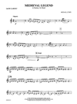 Medieval Legend (A Fantasy for Band): 2nd B-flat Clarinet mini preview