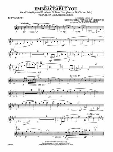 Embraceable You: 1st B-flat Clarinet