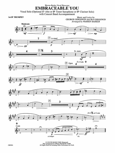 Embraceable You: 1st B-flat Trumpet