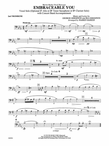 Embraceable You: 2nd Trombone
