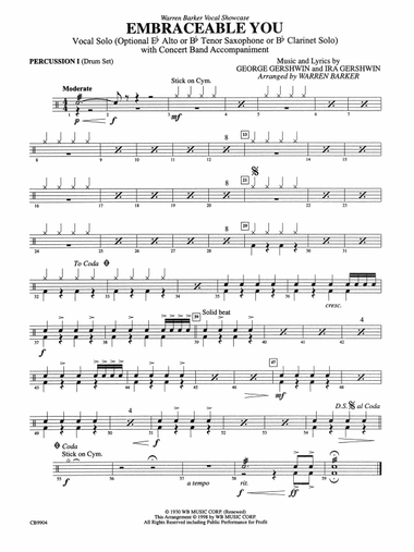 Embraceable You: 1st Percussion
