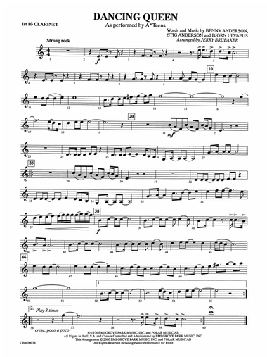 Dancing Queen: 1st B-flat Clarinet