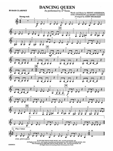 Dancing Queen: B-flat Bass Clarinet