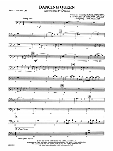 Dancing Queen: Baritone B.C.