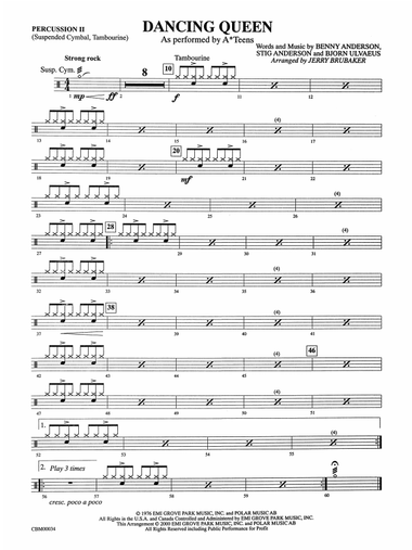 Dancing Queen: 2nd Percussion