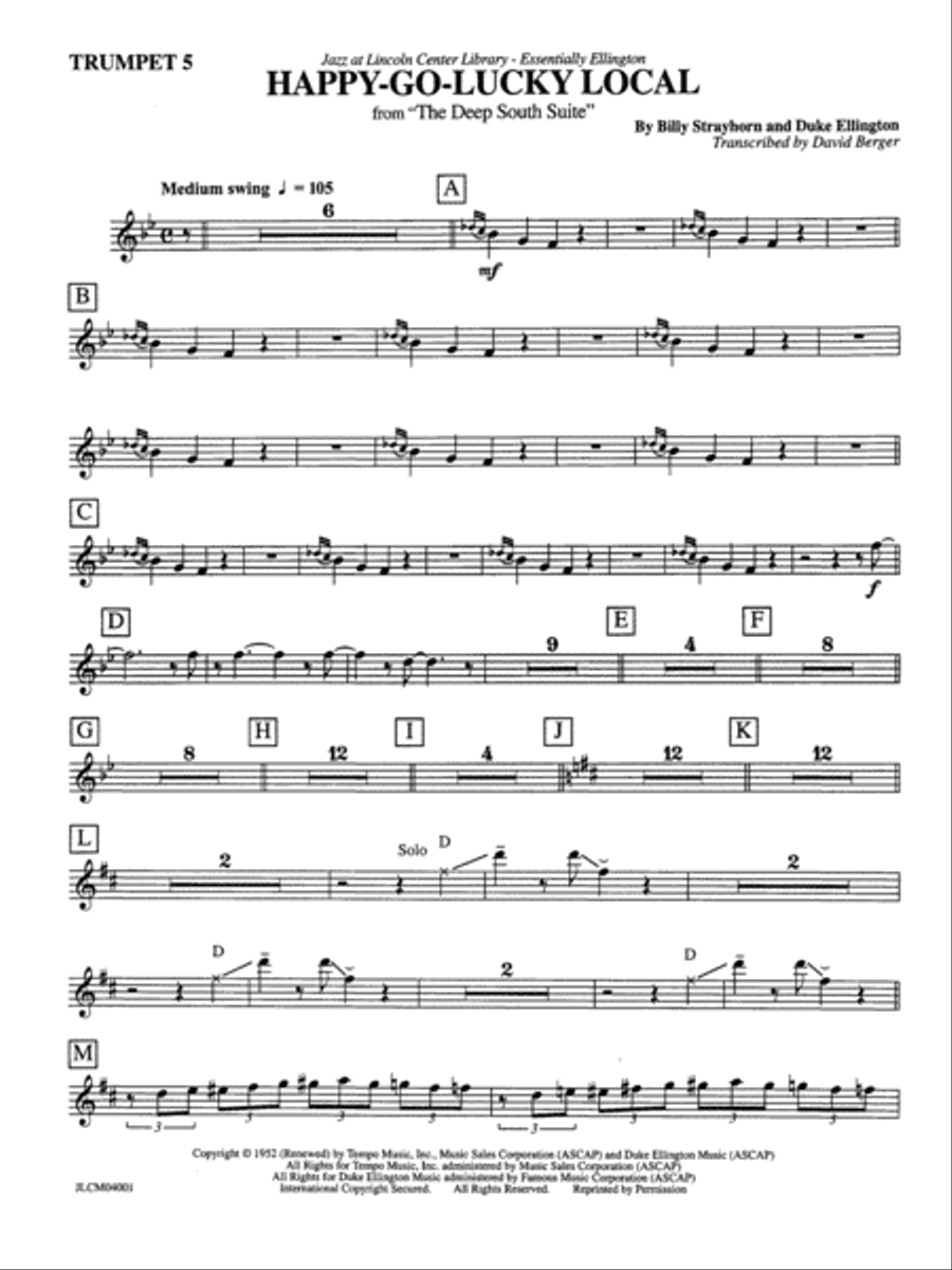 Happy-Go-Lucky Local (from Deep South Suite): 5th Trumpet Jazz Ensemble scores gallery preview page 1