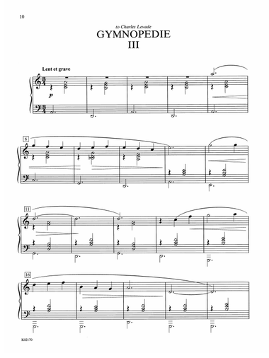 Satie: Three Gymnopedies