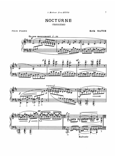 Satie: Third Nocturne