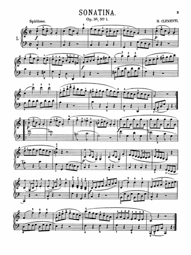 Clementi: Six Sonatinas, Op. 36, No. 1