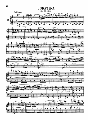 Clementi: Six Sonatinas, Op. 36, No. 3