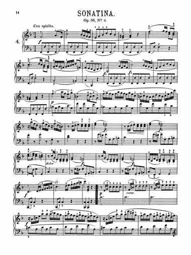 Clementi: Six Sonatinas, Op. 36, No. 4