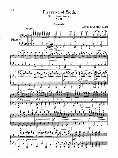 Diabelli: Pleasures of Youth (Six Sonatinas on Five Notes)