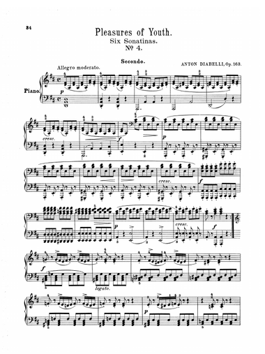 Diabelli: Pleasures of Youth (Six Sonatinas on Five Notes)